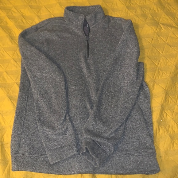 Old Navy Men’s Sweater-Knit 1/4-Zip Pullover Grey Size M - Picture 2 of 7